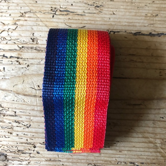 NEW Vtg 70s Rainbow Dead Stock Hands Free Ski Carry Strap - Picture 4 of 6